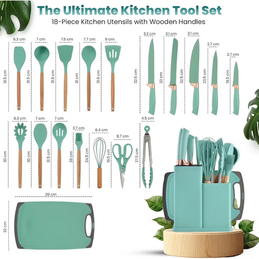 Set Utensilios Cocina Silicona 19piezas